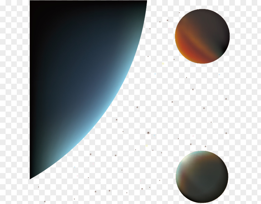 Creative Star Planet Sphere Sky Wallpaper PNG