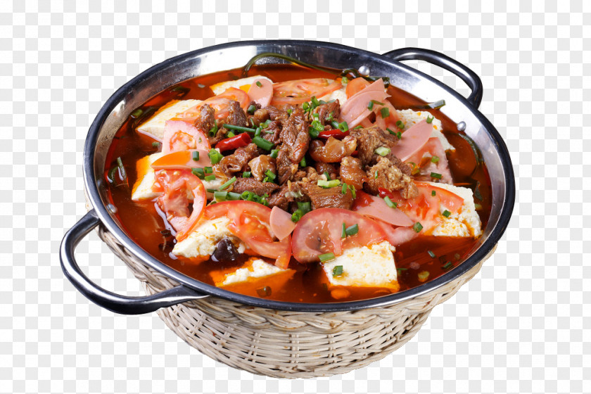 Delicious Meat Tofu Sichuan Cuisine Chongqing Douhua Caldeirada PNG