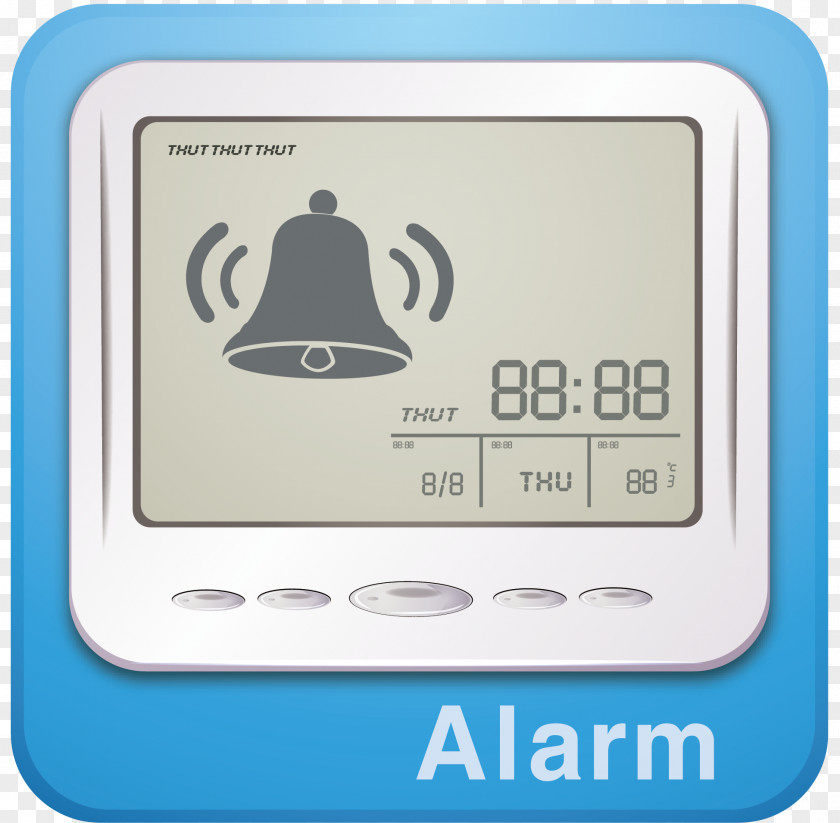 Mobile Alarm Clock Logo Icon PNG