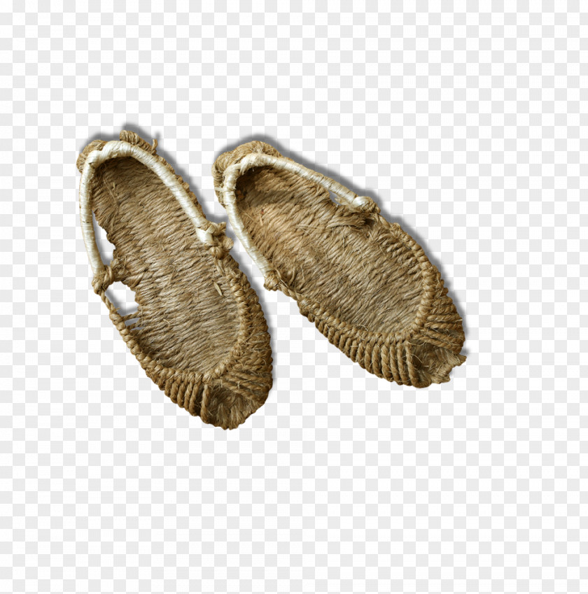 Pair Of Straw Sandals Slipper Jipsin Sandal PNG