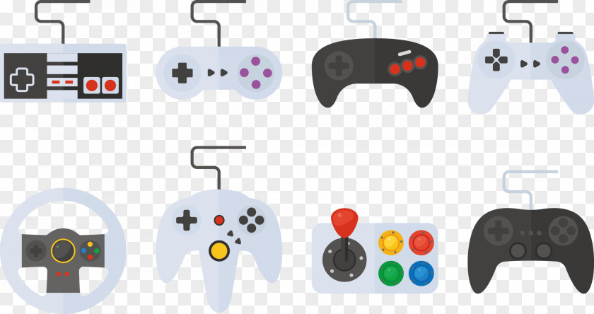 Vector Gamepad Video Game Console Joystick PNG