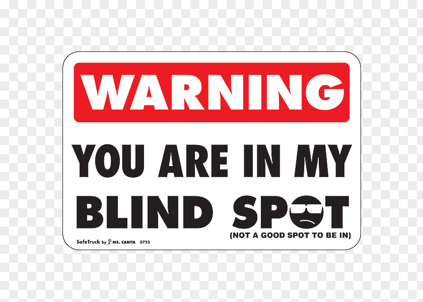 Warning Stickers For Trucks Logo Label Sticker Signage Vehicle Blind Spot PNG