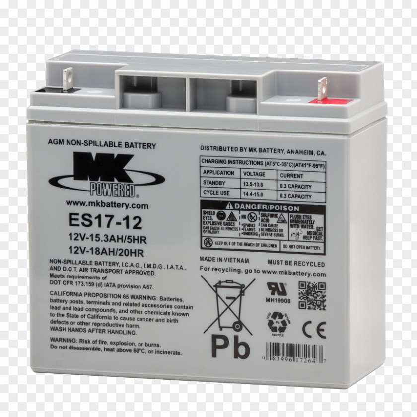 Automotive Battery Electric VRLA Lead–acid Ampere Hour Rechargeable PNG