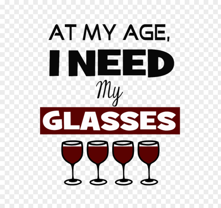 Birthday Label Wine Glass T-shirt PNG