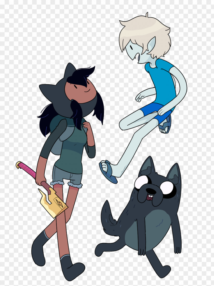 Finn The Human Marceline Vampire Queen Jake Dog Character Adventure Film PNG