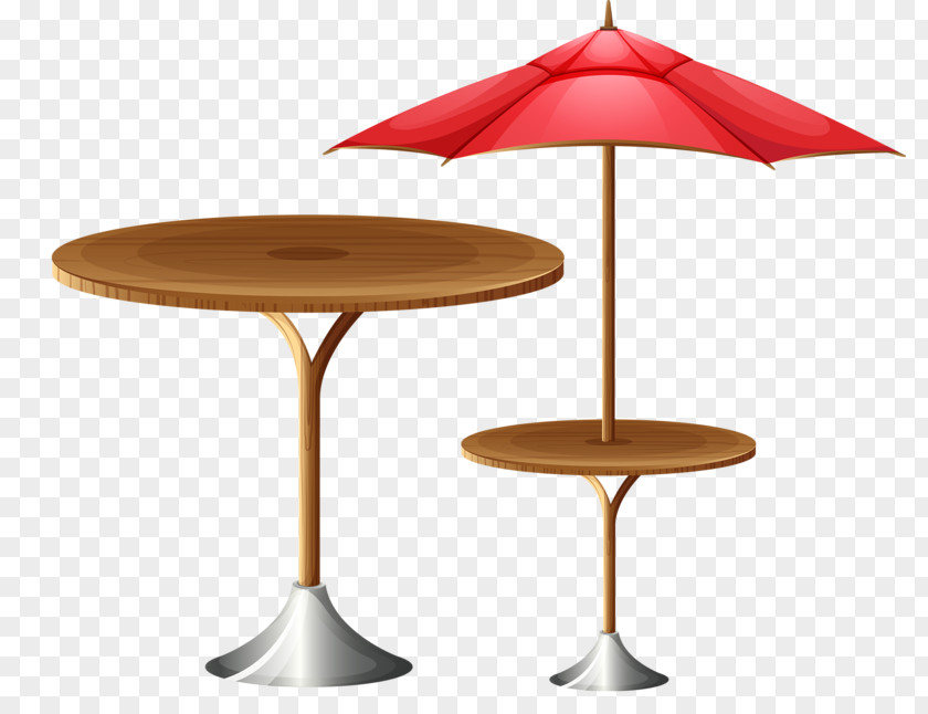 High Round Table And Umbrella Stock Photography Illustration PNG