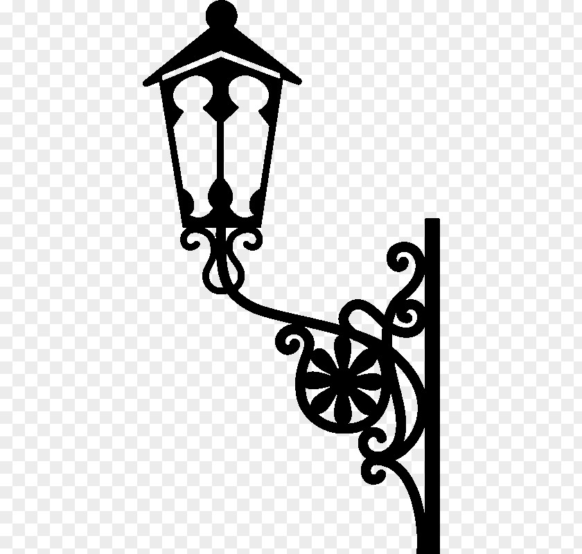 Light Fixture Street White Black PNG