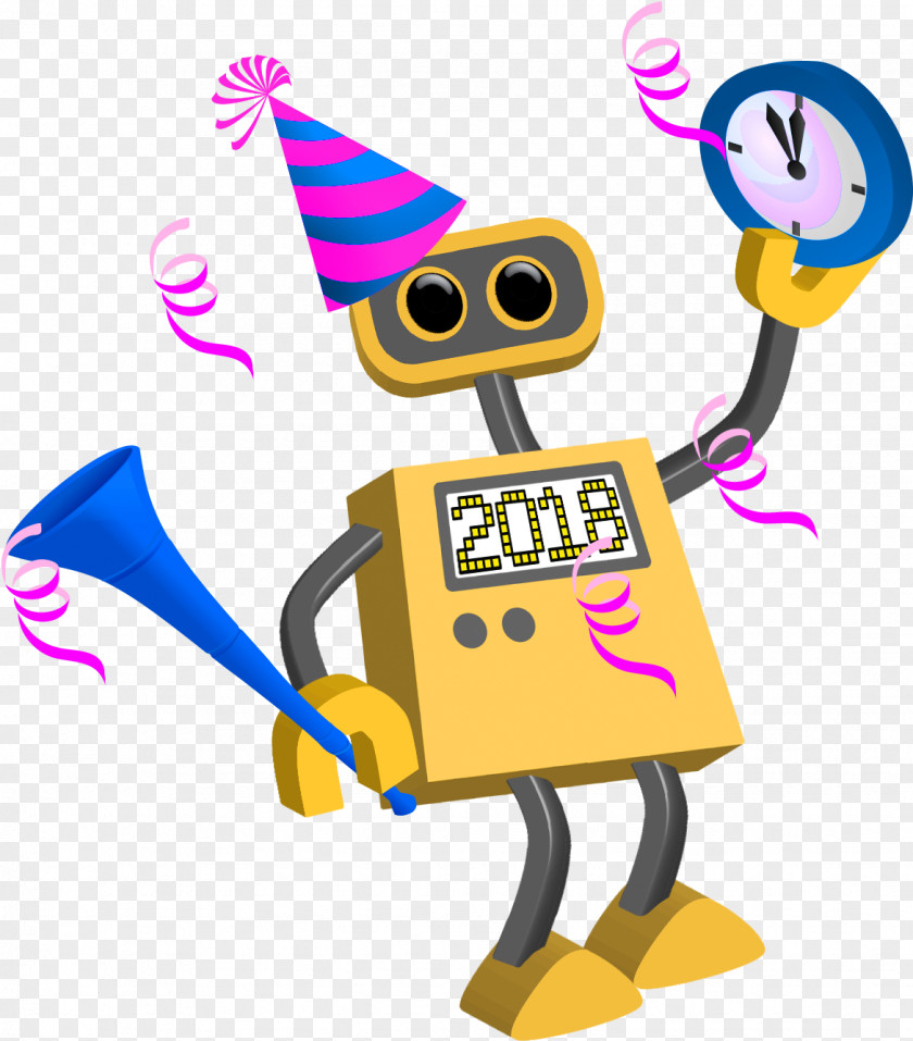 Machine Technology New Years Eve Background PNG