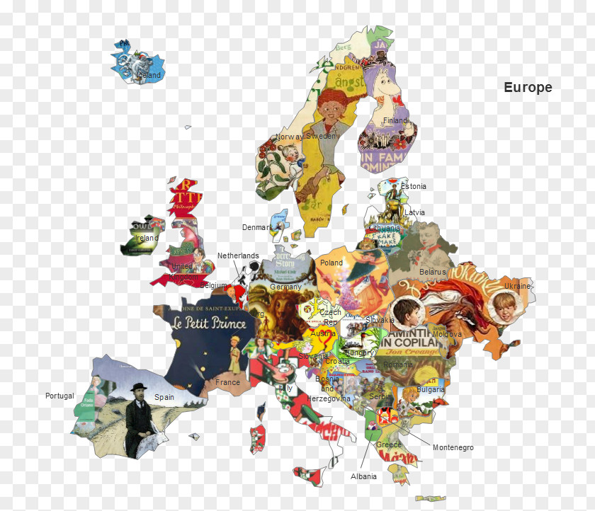 Map European Union Children's Literature PNG