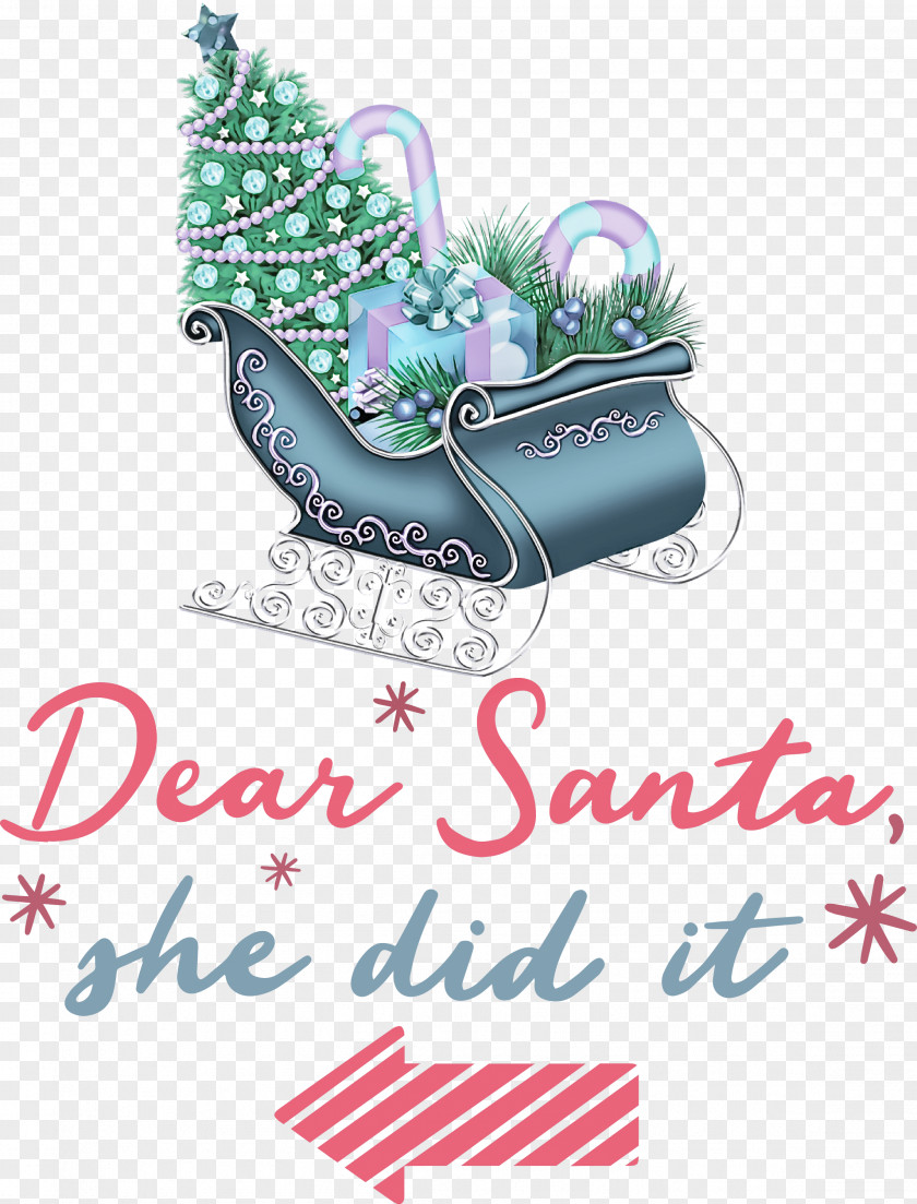 Dear Santa Claus Christmas PNG