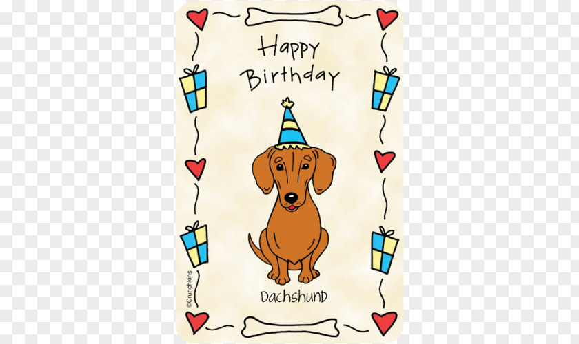 Puppy Dachshund Birthday Cake Wedding Invitation Greeting & Note Cards PNG