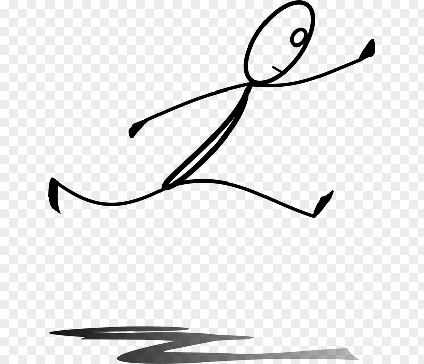 Stick Person Jumping Clip Art PNG