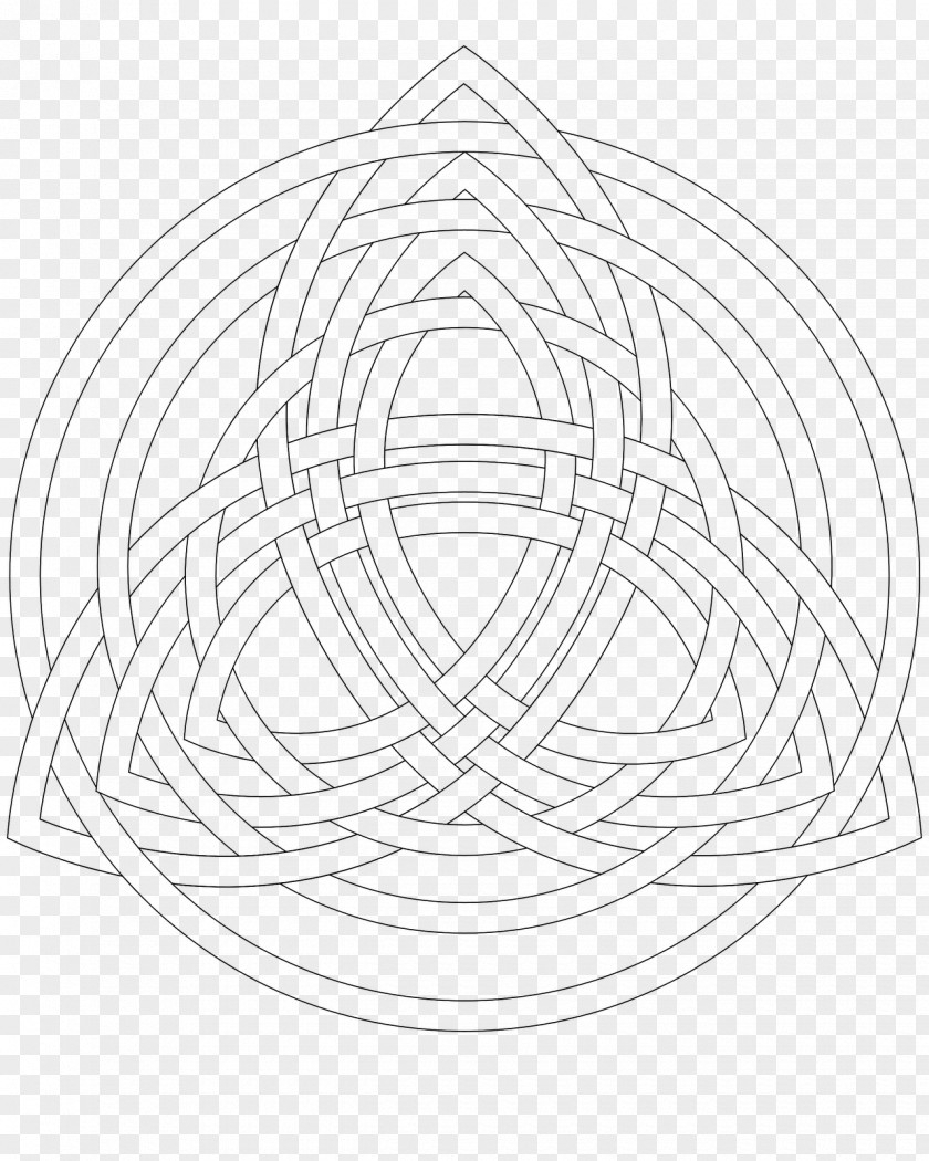 Celtic Knot Coloring Book Triquetra Trinity Art PNG