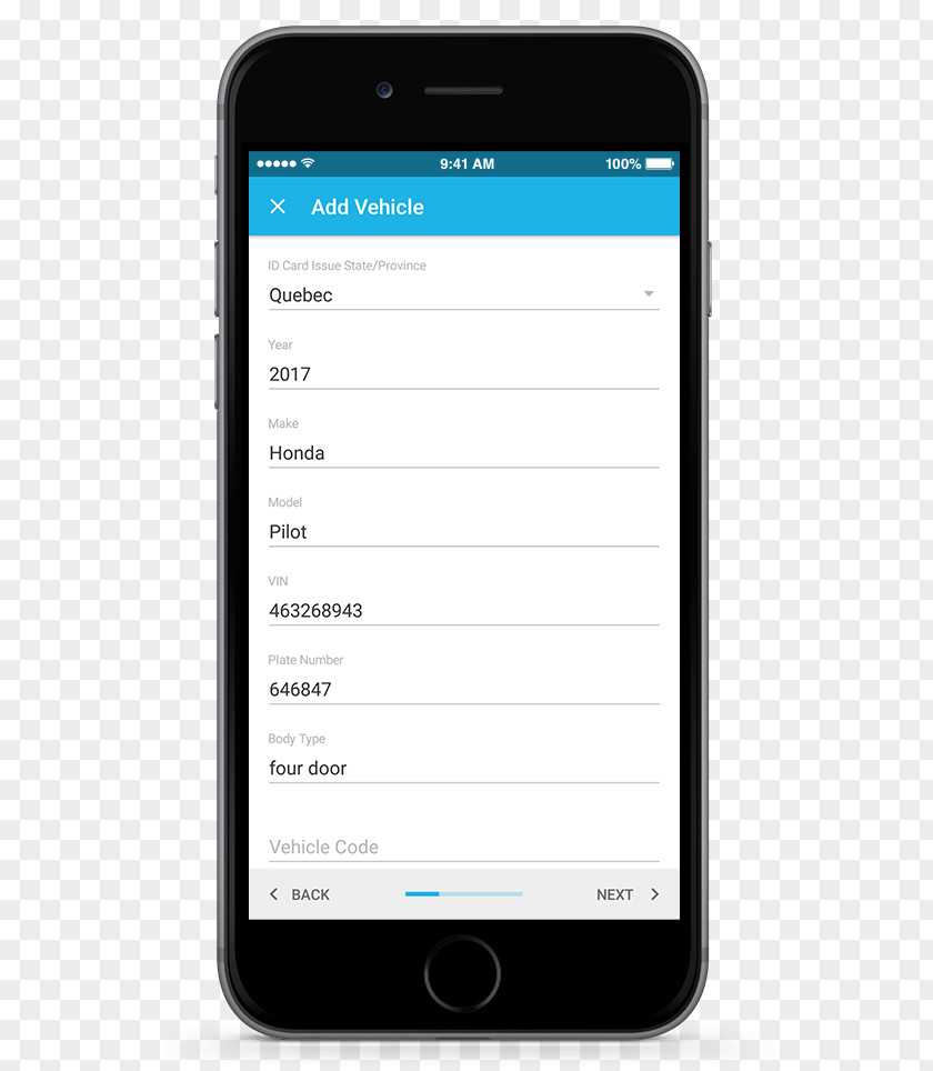 Customer Accounting Mockup Android Data Logger PNG