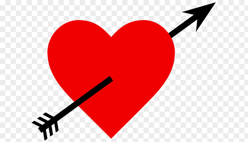 Love Arrow Heart Clip Art PNG