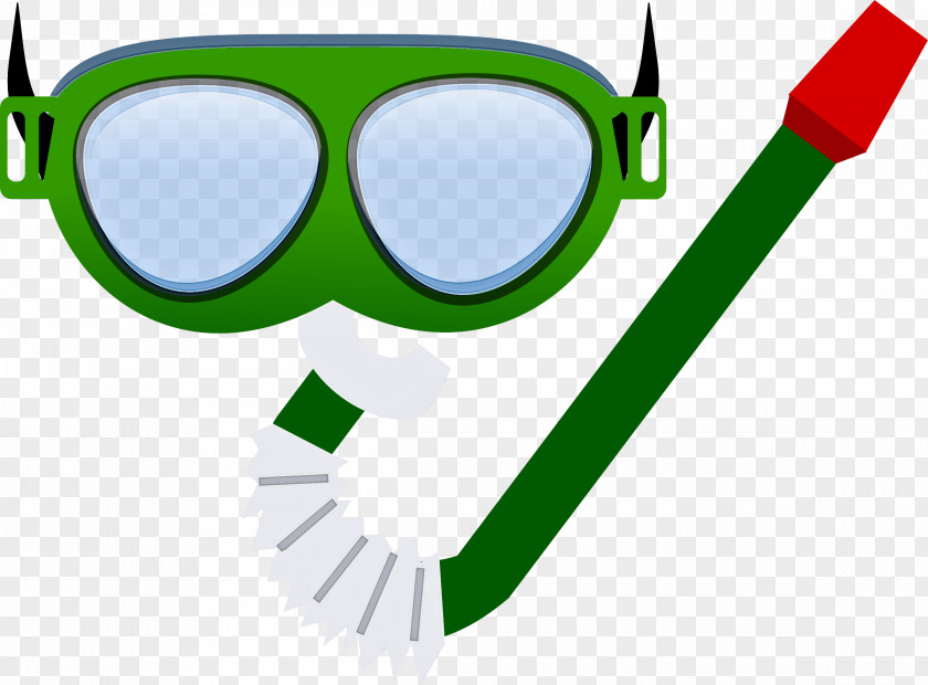 Mask Eyewear Green Clip Art Costume Personal Protective Equipment Diving PNG