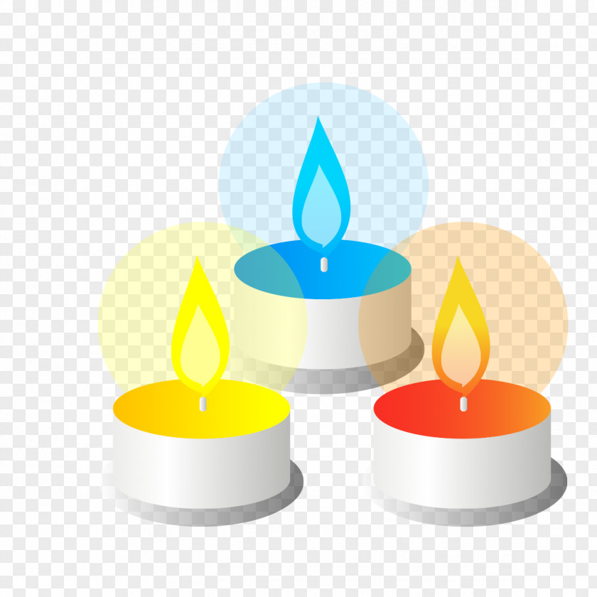 Color Candle Candlelight Circle Centripetal Force Wallpaper PNG