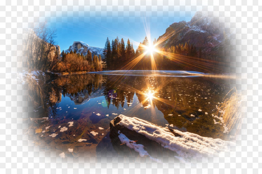 Light Yosemite National Park Nature Reflection High-definition Television PNG