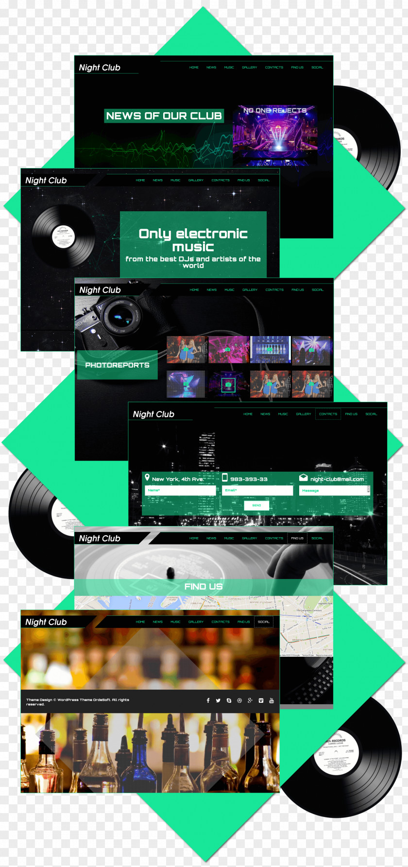 Night Club Advertising Electronics Multimedia PNG