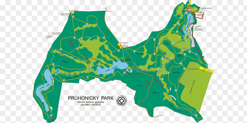 Park Plan Průhonice Prague Pruhonice公园 Urban PNG