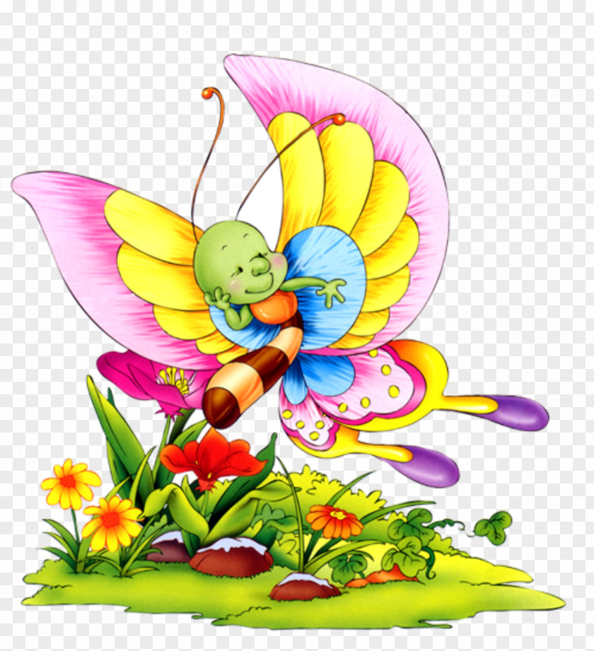 Cartoon Elf Butterfly Clip Art PNG