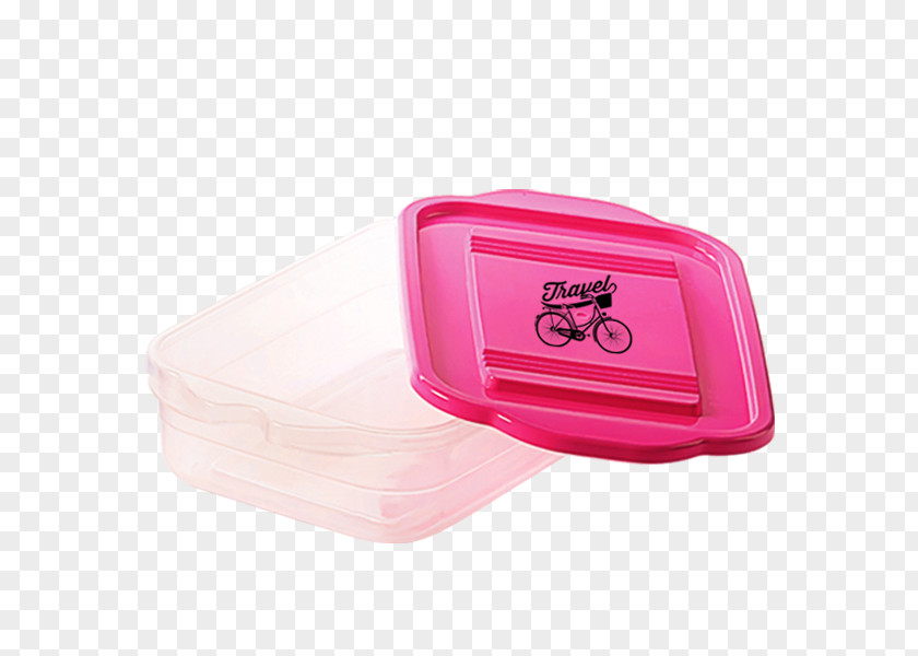 Lunch Box Plastic Pink M PNG
