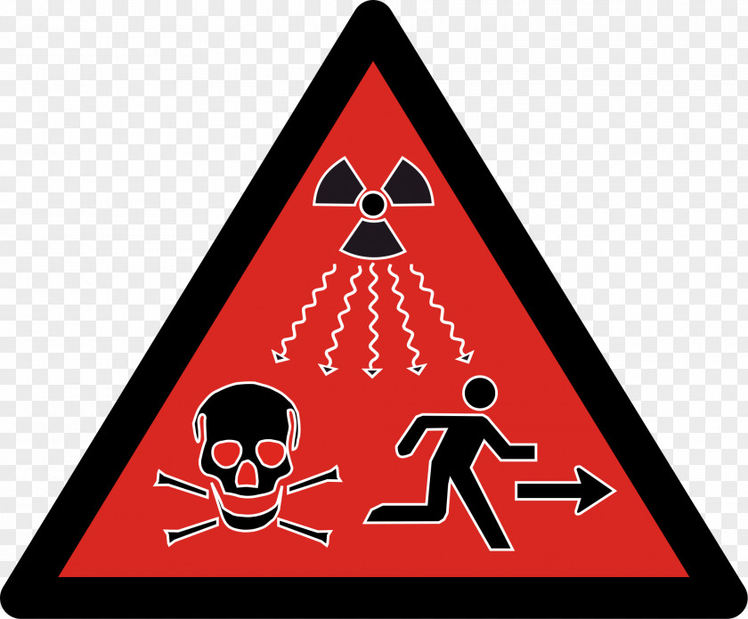 Nuclear Ionizing Radiation Hazard Symbol Radioactive Decay PNG