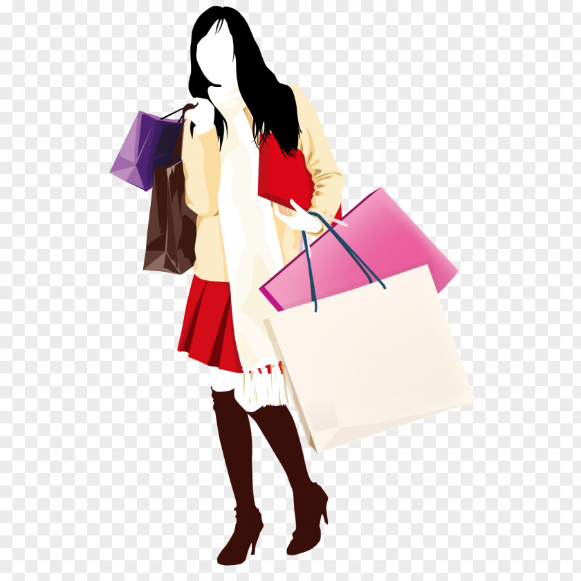 Shopping Woman Handbag PNG