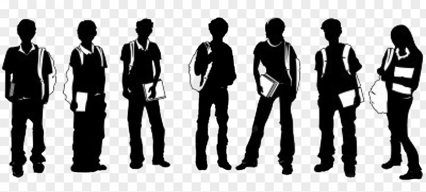 Silhouette Student Clip Art PNG