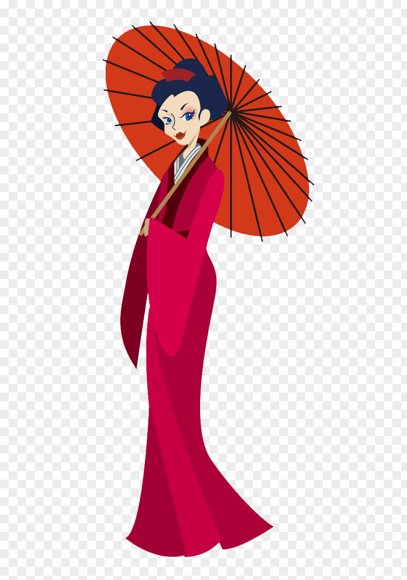 Fashion Cliparts Animated Japan Woman Clip Art PNG