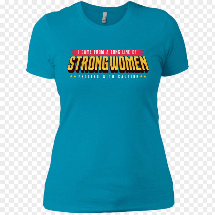 Strong Woman T-shirt Logo Sleeve Font PNG