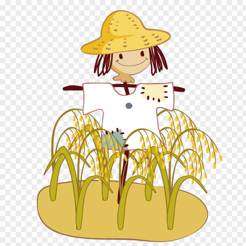 Wheat Scarecrow Field Computer File PNG