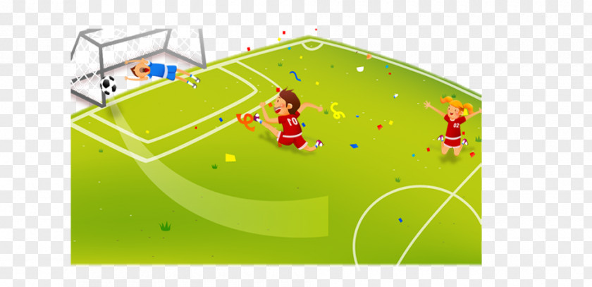 Cartoon Soccer Field Football Sport Download PNG
