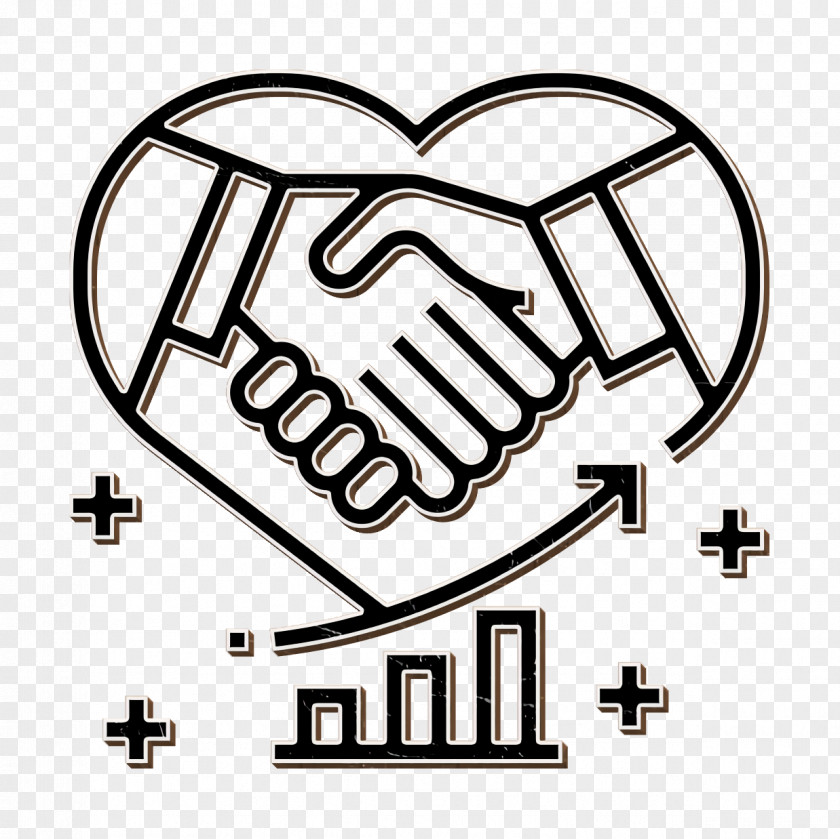 Growth Icon Handshake Business PNG