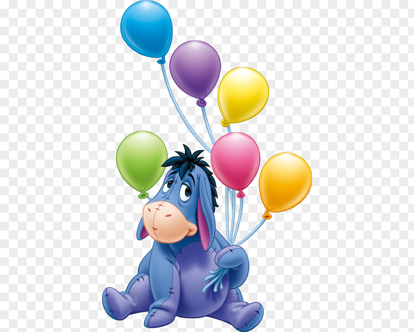 Hippo Eeyores Birthday Party Piglet Winnie The Pooh PNG