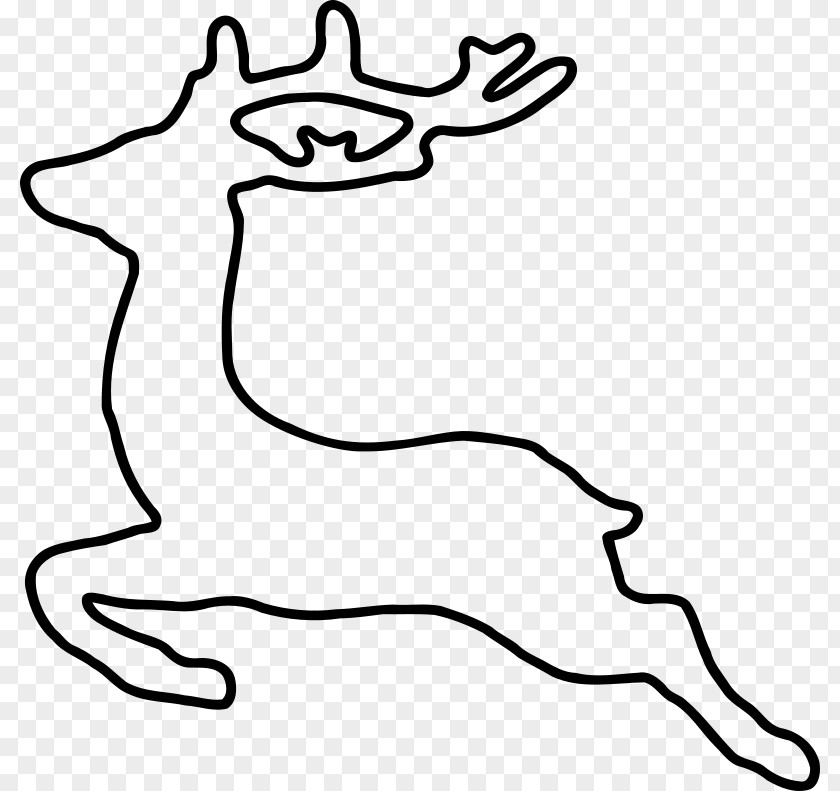 Jumping Deers Reindeer Clip Art PNG