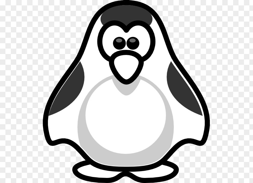 Penguin Black And White Clip Art PNG