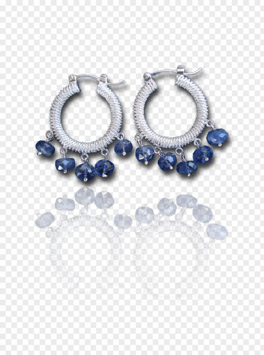 Sapphire Pearl Earring Jewellery Cobalt Blue PNG