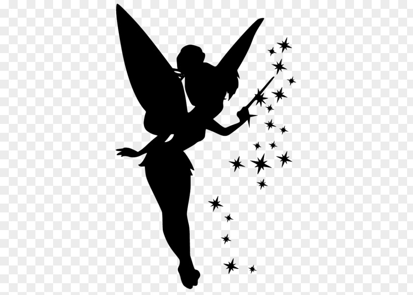 Silhouette Tinker Bell Peter Pan Image Pixie Dust PNG
