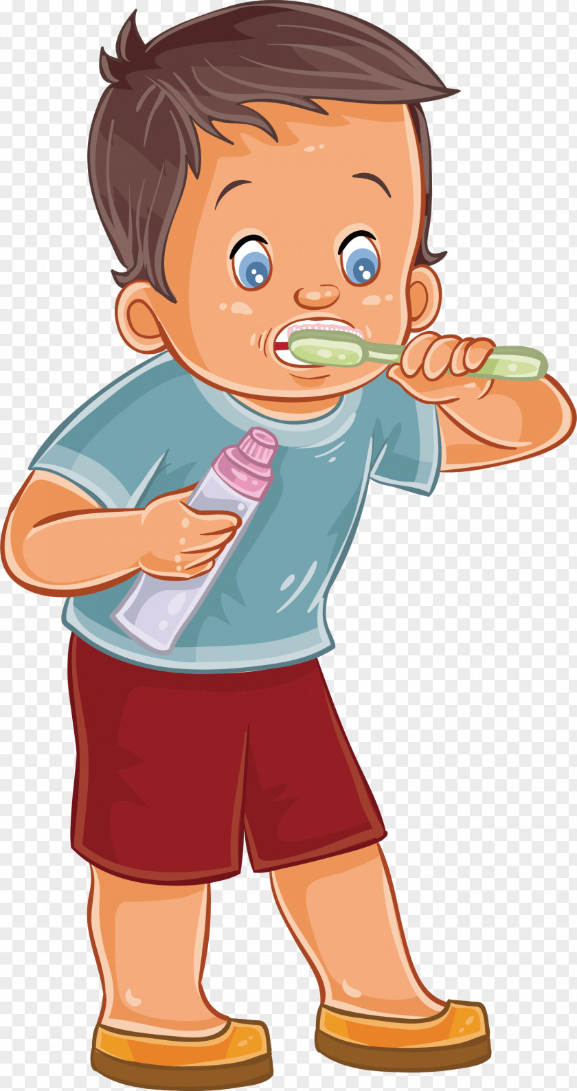 The Boy Who Brush His Teeth By Himself Tooth Brushing Photography Royalty-free Illustration PNG