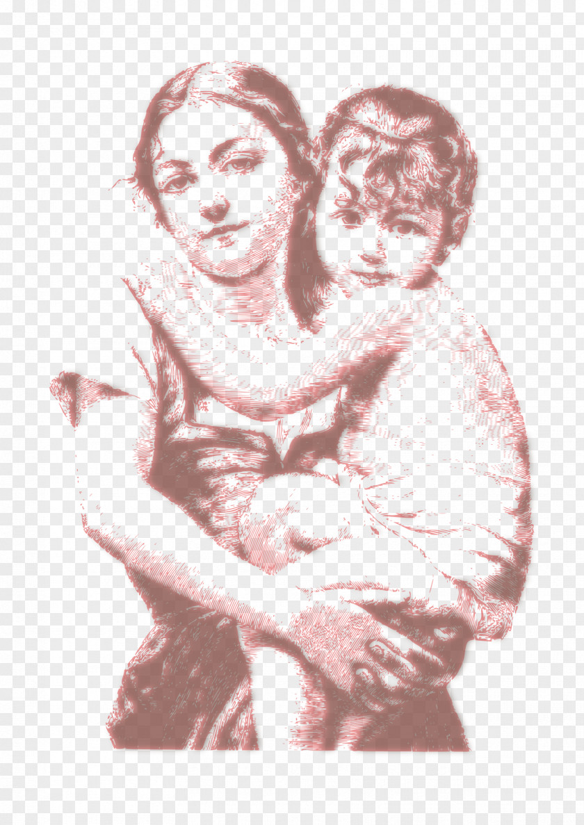Woman Child Vintage Rosy PNG Rosy, woman carrying girl illustration clipart PNG