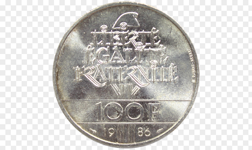 Coin Silver Pièce De 100 Francs Panthéon PNG