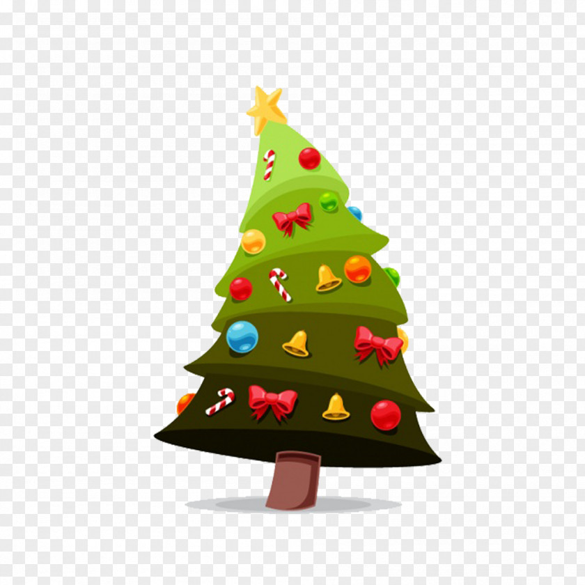 Creative Cute Cartoon Christmas Tree PNG