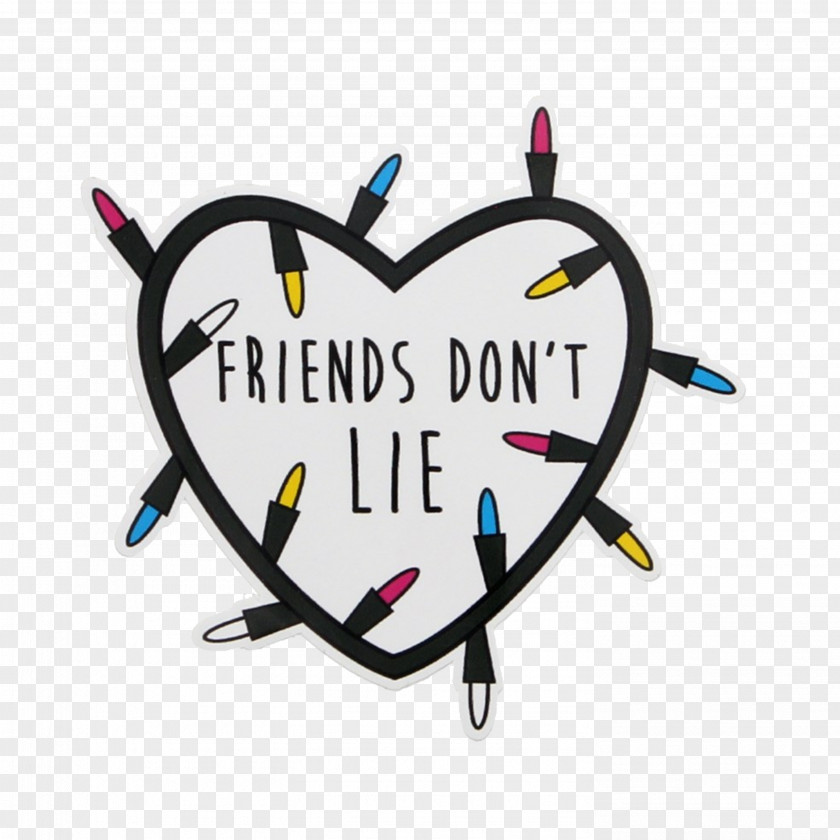 T-shirt 'Friends Don't Lie' Image Iron-on Friendship PNG