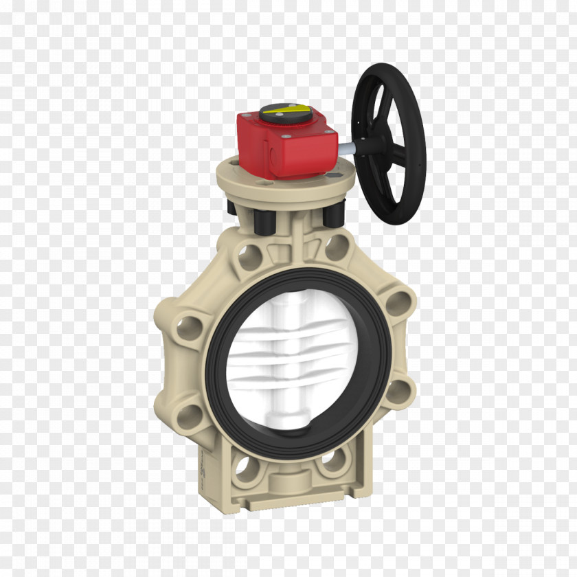 Butterfly Valve Flange Hydraulics Lever PNG