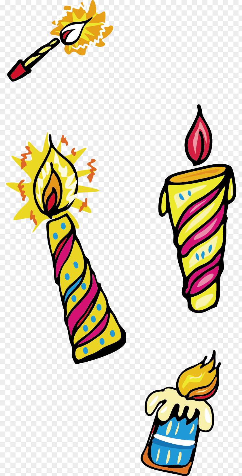Christmas Candles Pull Free Candle Clip Art PNG