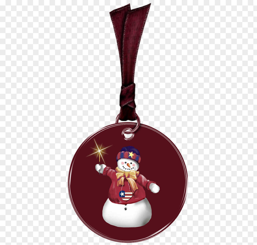 Christmas Snowman Badge Medal PNG