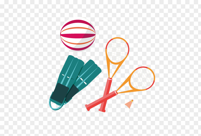 Creative Sports Equipment Beach Adobe Illustrator Clip Art PNG