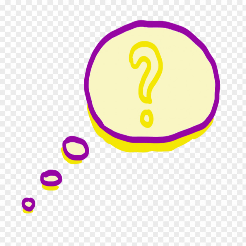 Purple Thinking Bubbles Yellow Speech Balloon Clip Art PNG