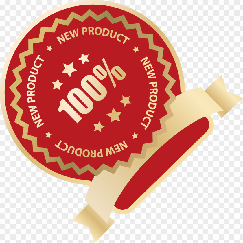 Red Product Label Ribbon Vector Euclidean PNG